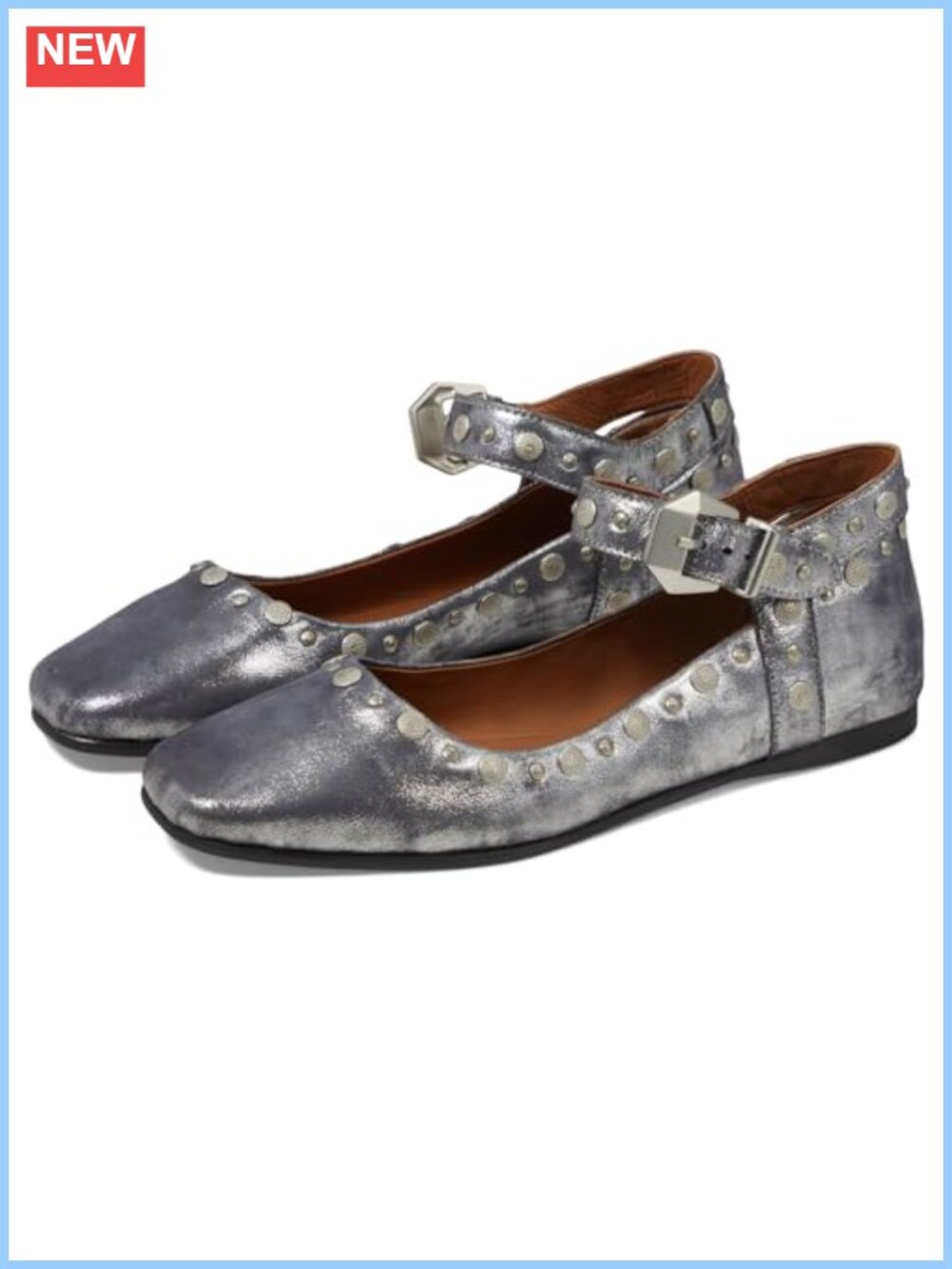 Mystic Mary Jane Flats Cushioned Buckle Strap Casual Closed Toe